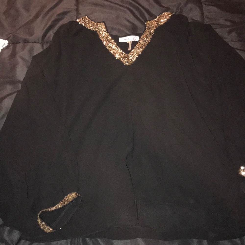 Umgee Sheer long sleeve blouse